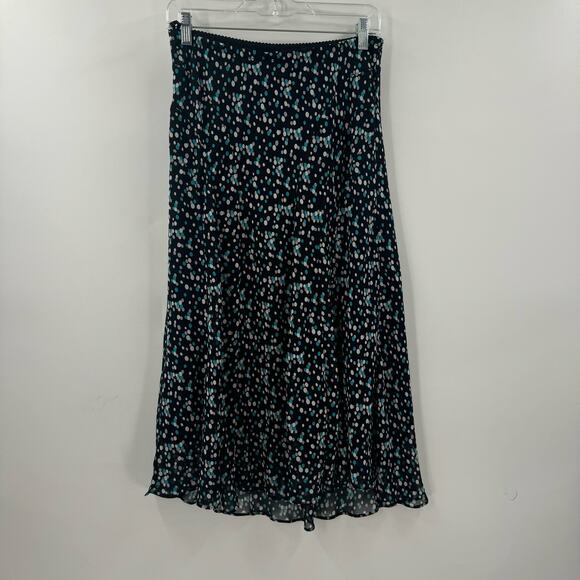 Y2K Blue polka dot midi skirt - Picture 1 of 6